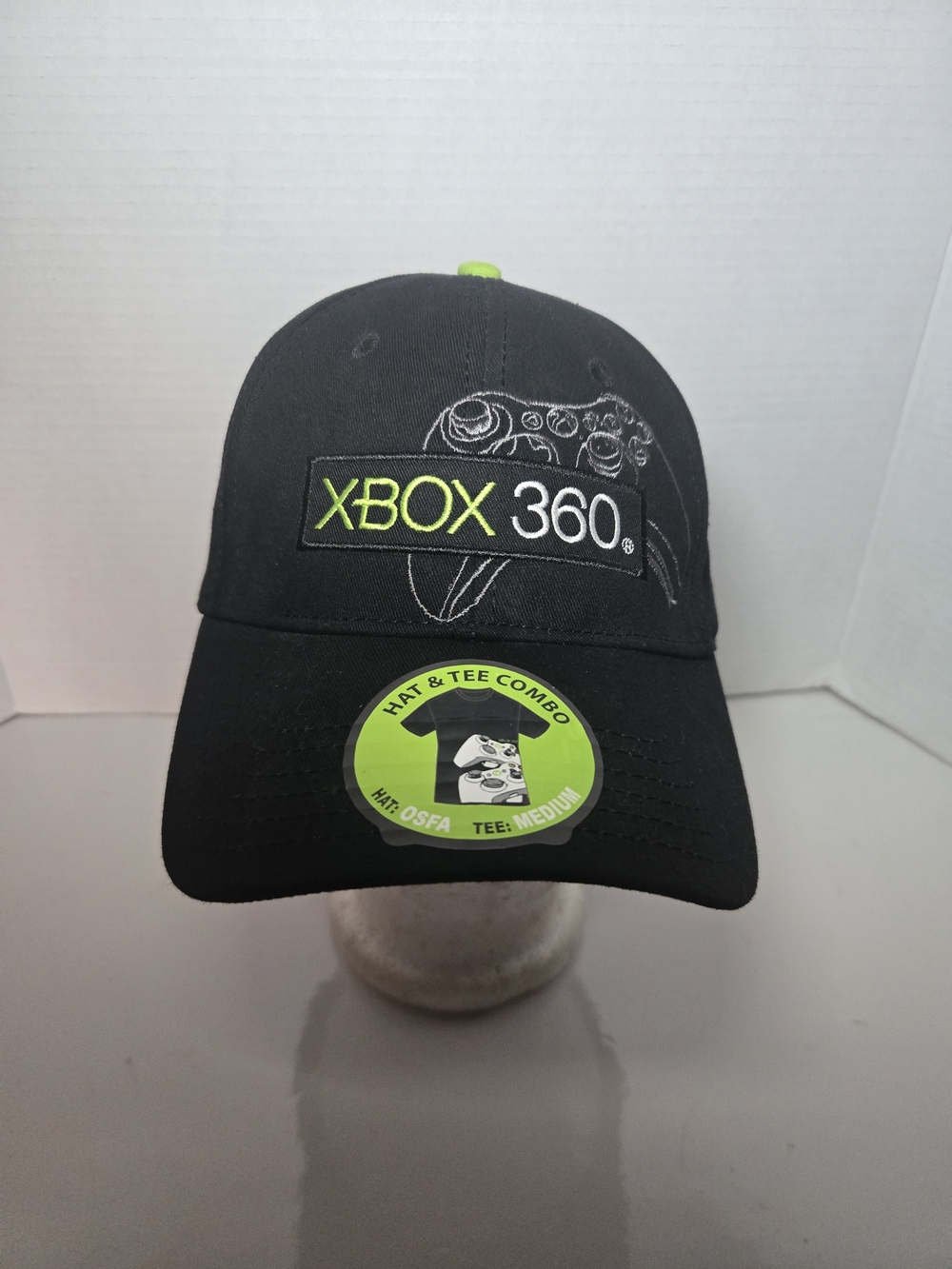 2009 Xbox 360 Black Baseball Cap with Lime Green Accent